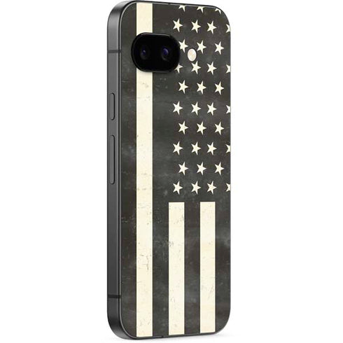 Black & White USA Flag Google Pixel 9a Skin